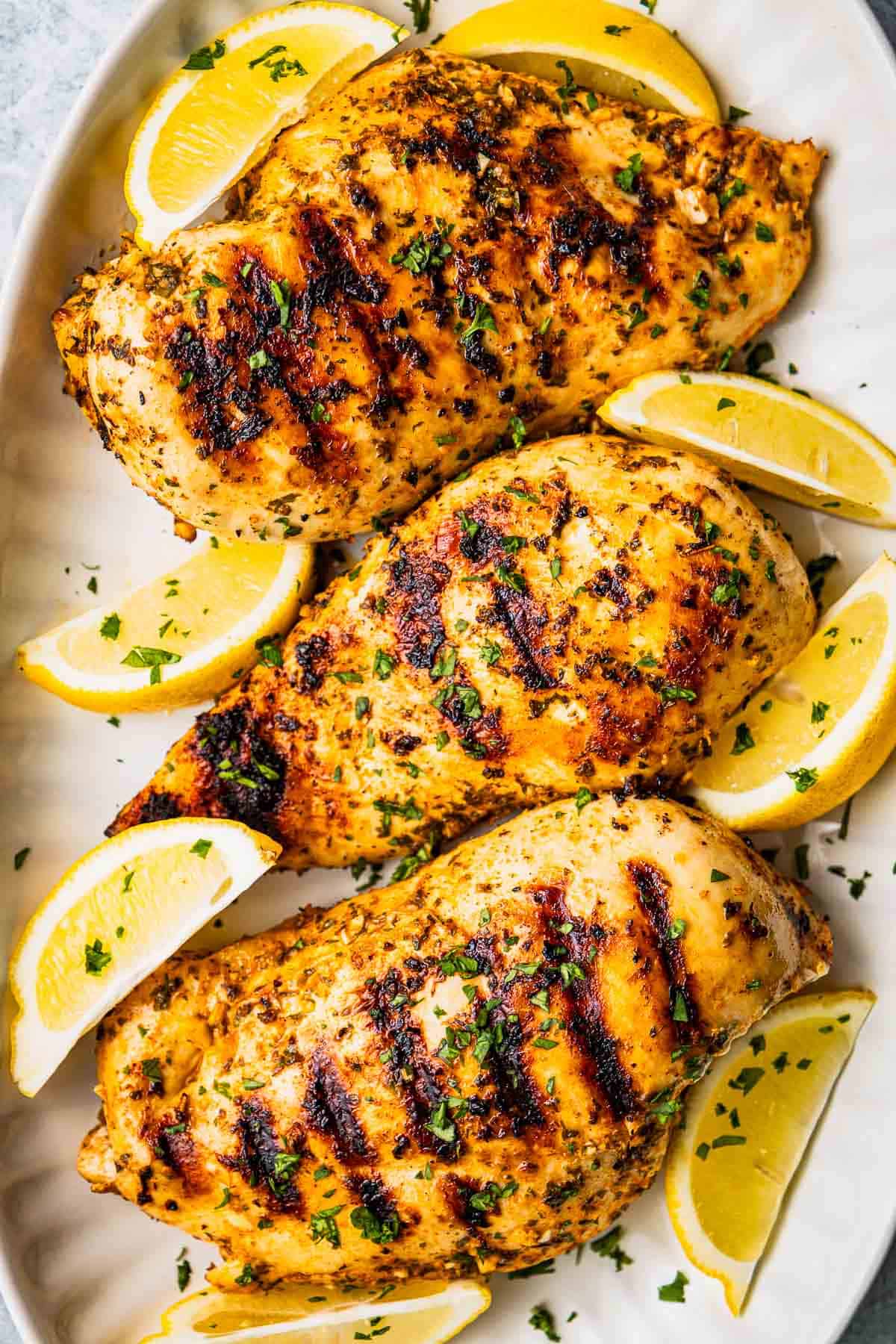Sheet Pan Mediterranean Lemon-Herb Chicken with Chickpeas