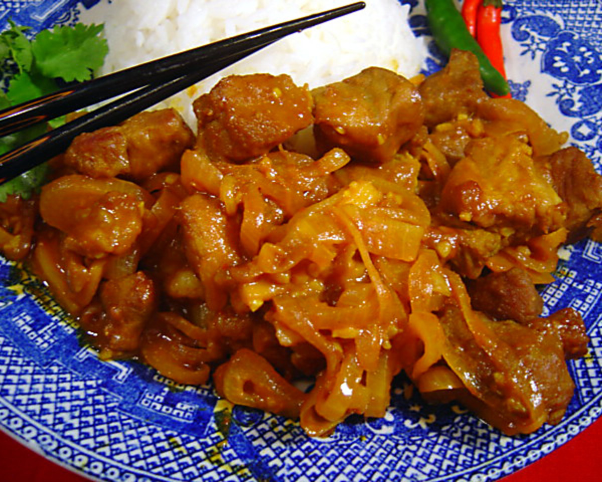 Spiced Burmese Pork Stir-Fry with Garlic and Chilies