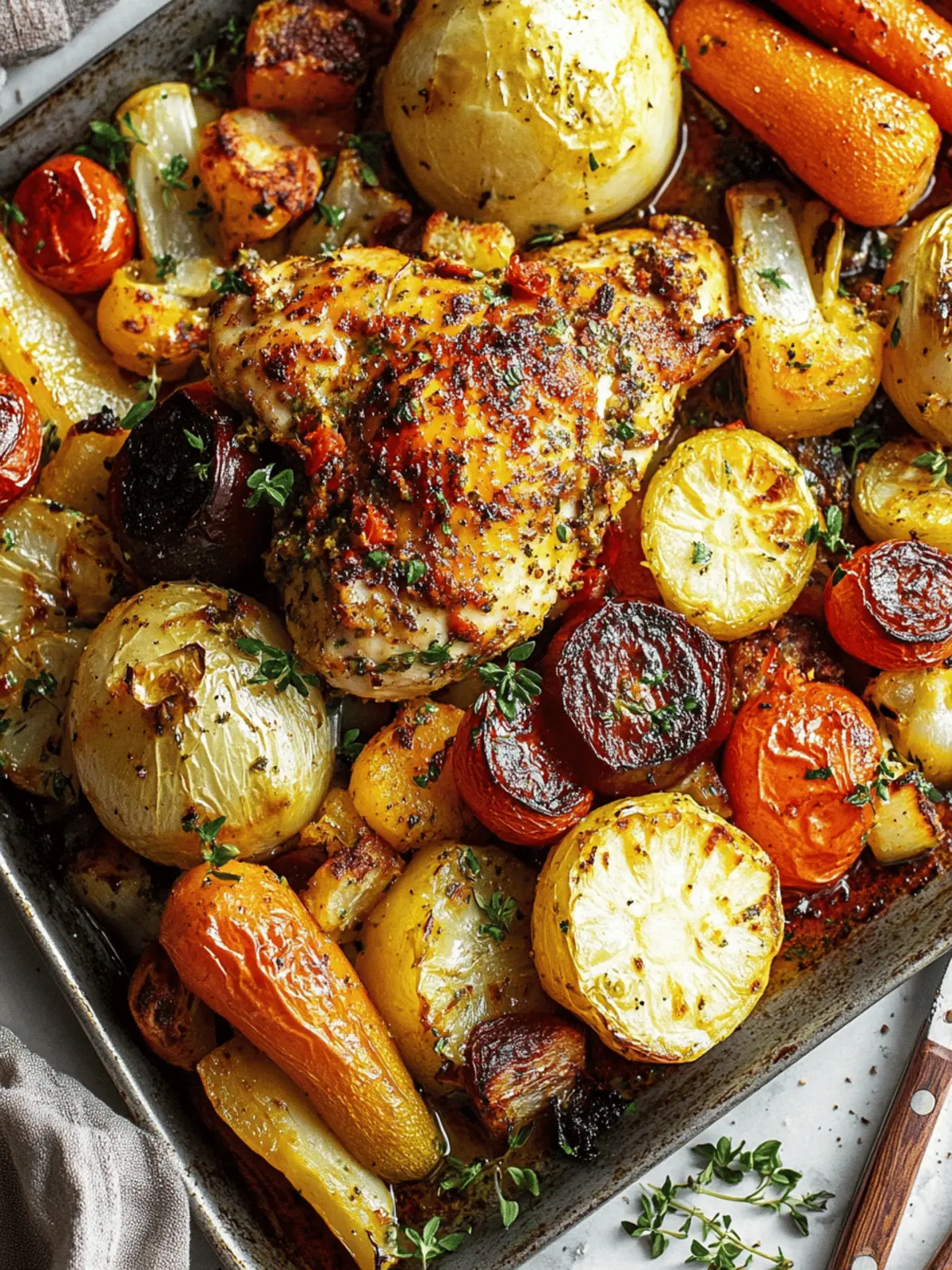 Sheet Pan Harissa-Spiced Beef and Vegetable Roast