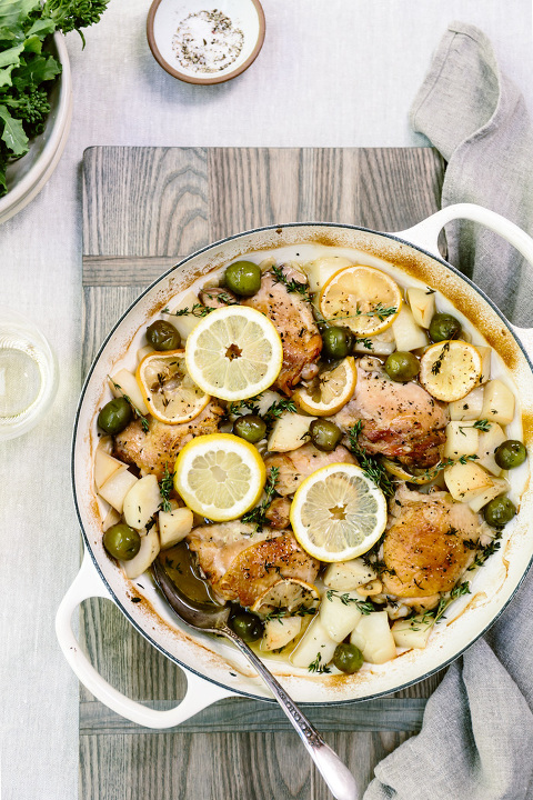 One-Pan Mediterranean Chicken with Lemon and Olives