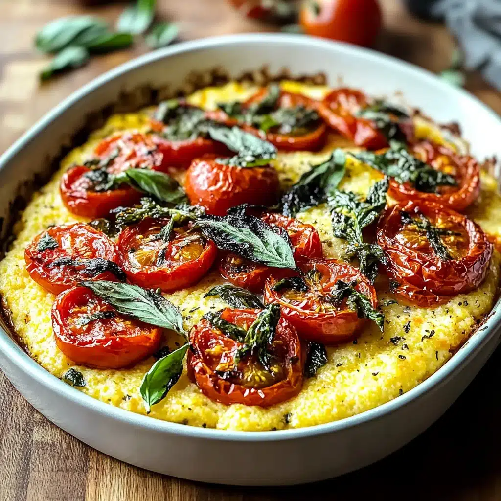 Italian Oven-Baked Polenta with Roasted Tomato Confit