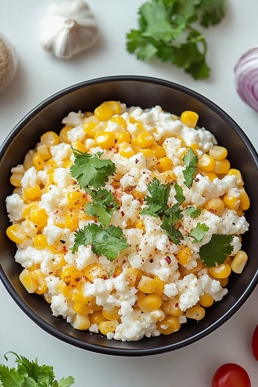 Quizly-Inspired Layered Mexican Street Corn Salad