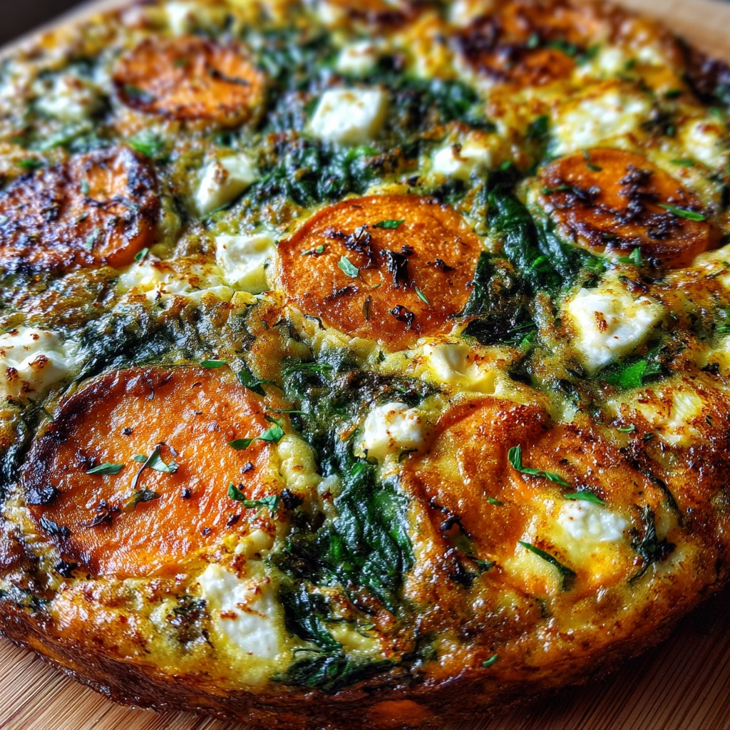 Morning Sweet Potato and Spinach Frittata