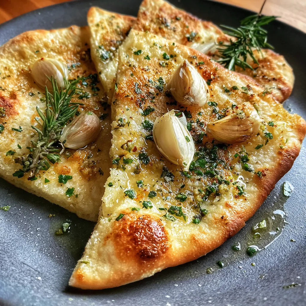 Penicillin-Inspired Garlic and Herb Infused Flatbread
