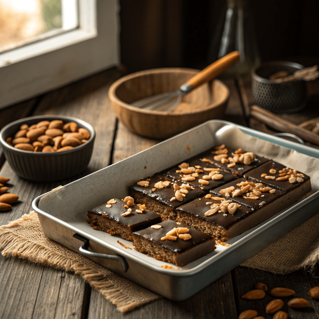 No-Bake Chocolate Almond Dessert Bars