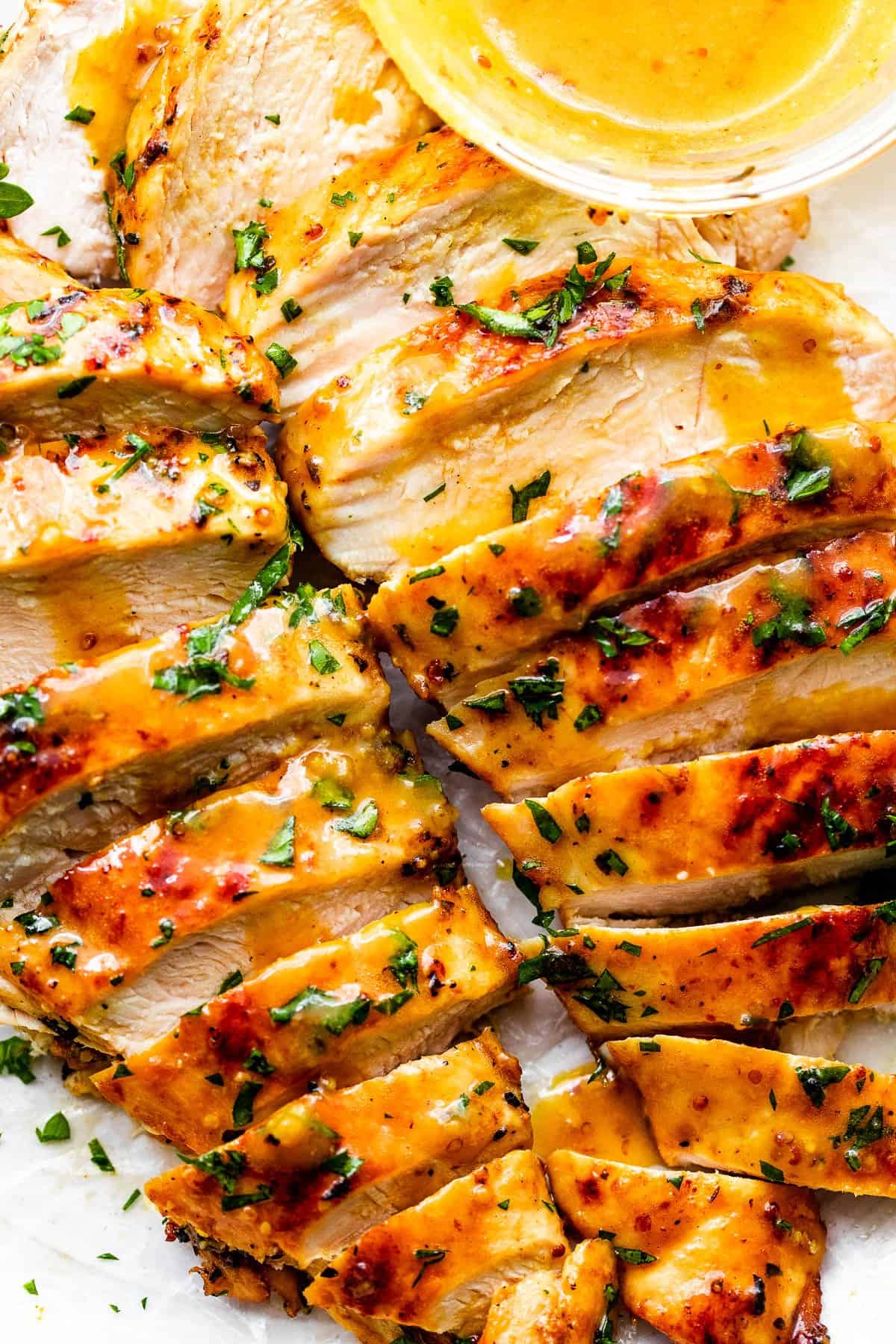 Pan-Seared Chicken Breast with Honey Mustard Glaze