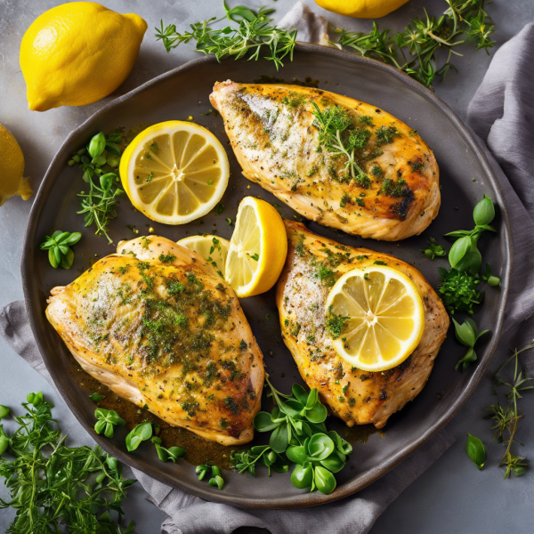 Saffron-Infused Lemon Herb Chicken