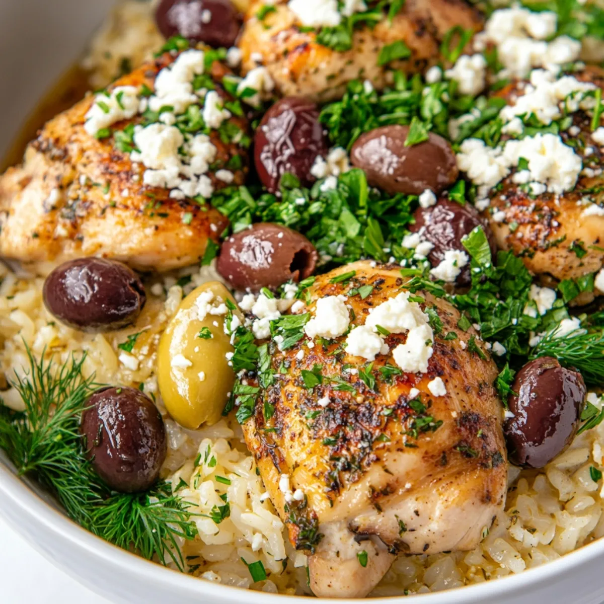 Instant Pot Greek Chicken with Lemon and Olives
