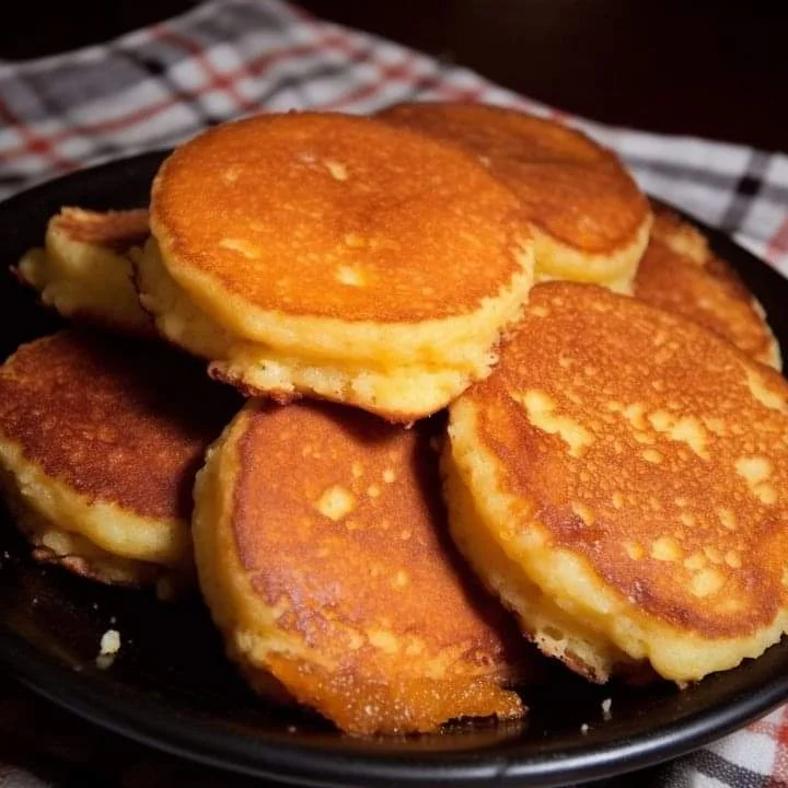 Sweet Corn Arepas with Cinnamon Butter Glaze