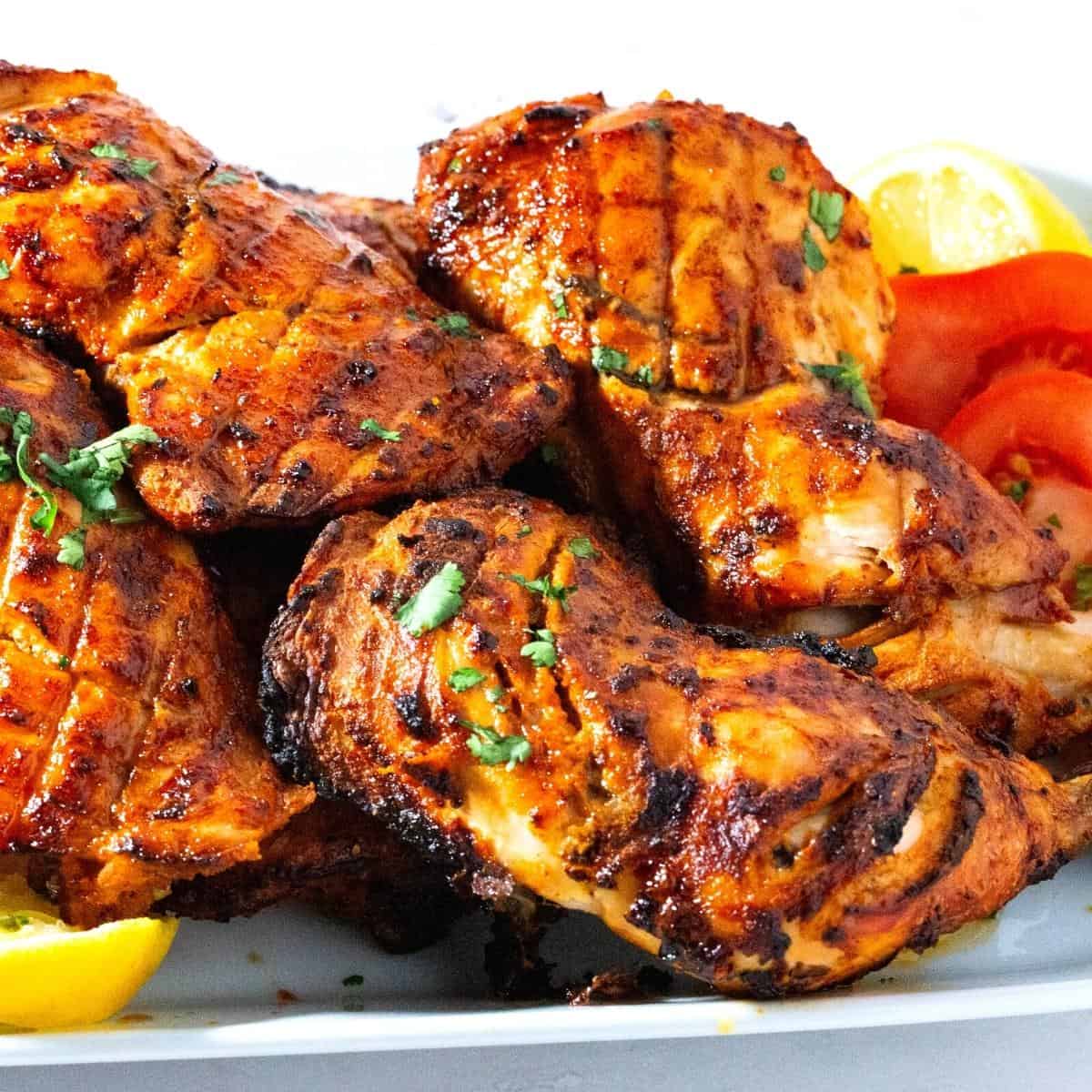 Tandoori-Spiced Chicken Thighs with Yogurt Marinade
