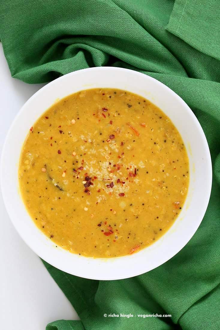 Sri Lankan Red Lentil and Spinach Curry
