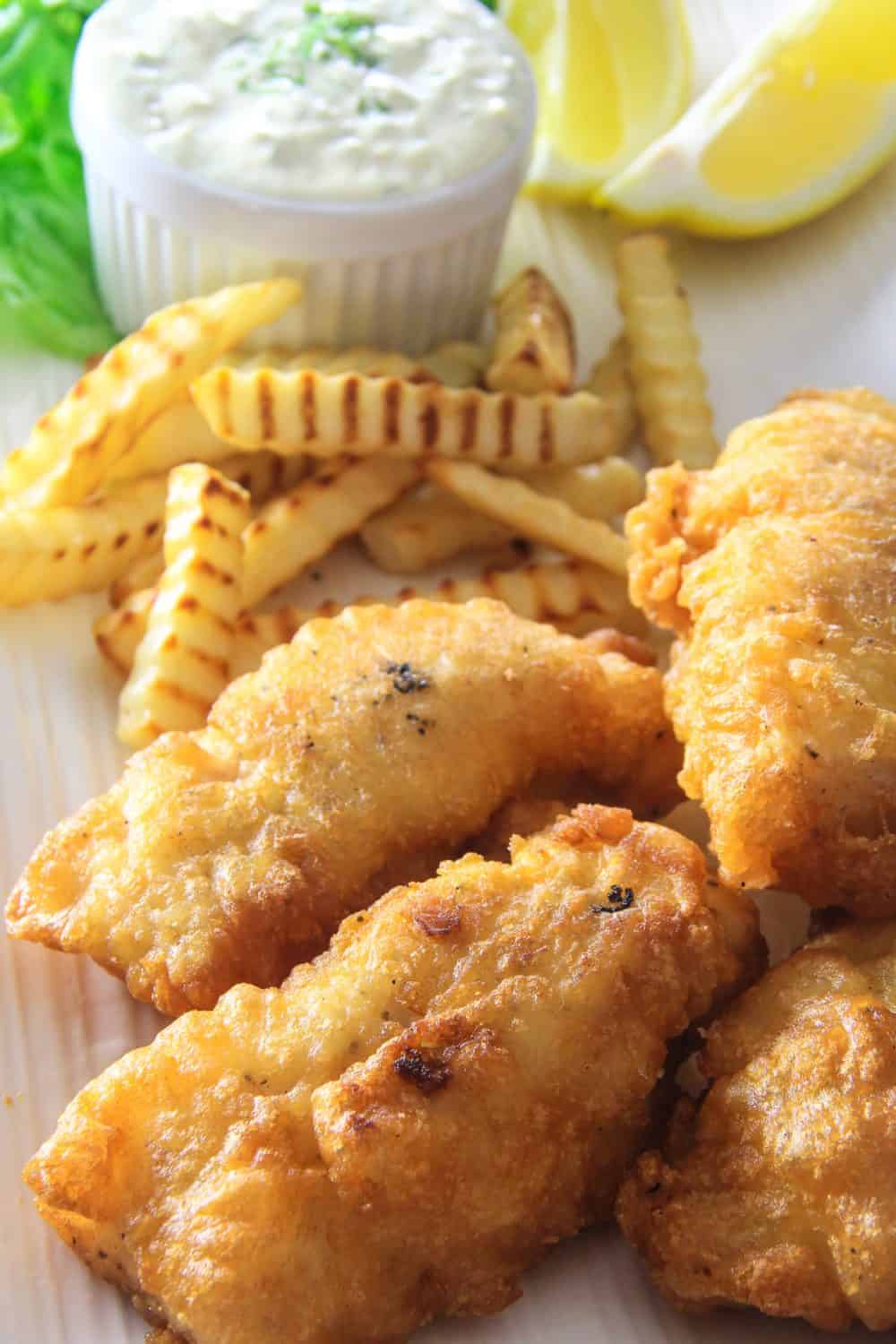 Beer-Battered Cod with Hand-Cut Potato Fries
