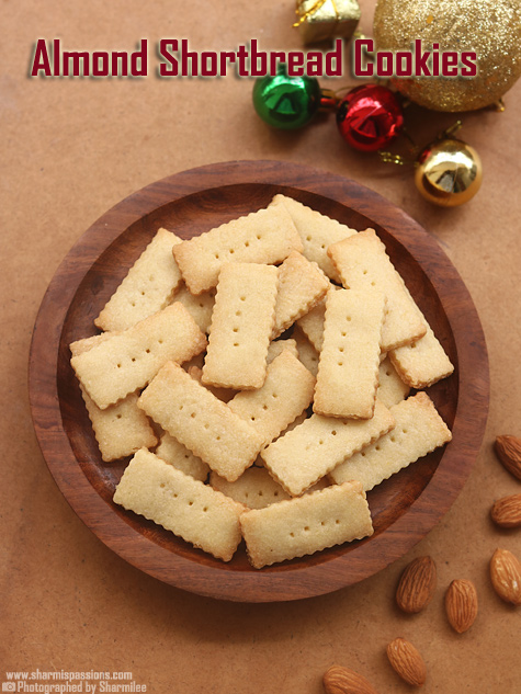Five-Ingredient Honey Almond Shortbread Cookies