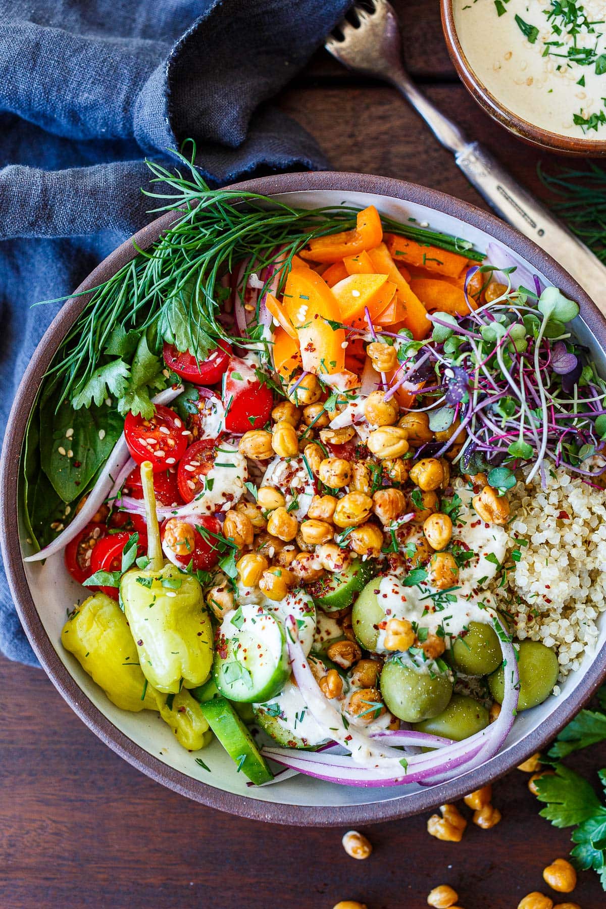 One-Pan Mediterranean Chickpea and Quinoa Bake
