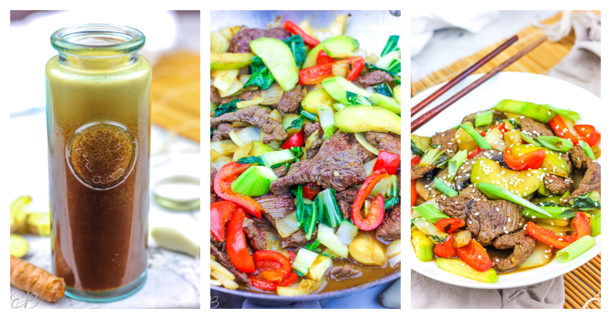 Paleo Beef Stir Fry with Bell Peppers and Cashew-Free Sauce