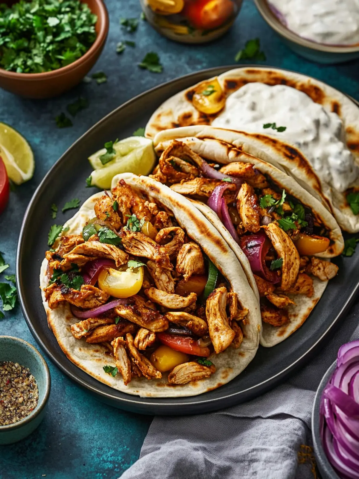 Oven-Roasted Lebanese Chicken Shawarma with Garlic Toum