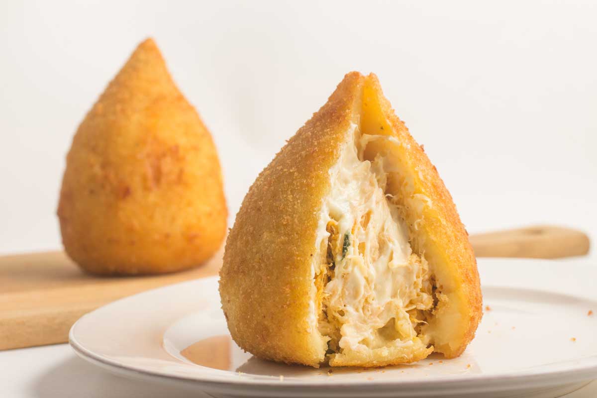 Slow-Simmered Chicken Coxinha with Creamy Catupiry Filling