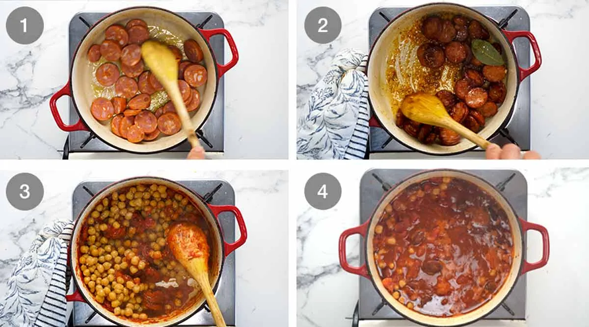 Spanish Chorizo and Chickpea Stew with Smoked Paprika