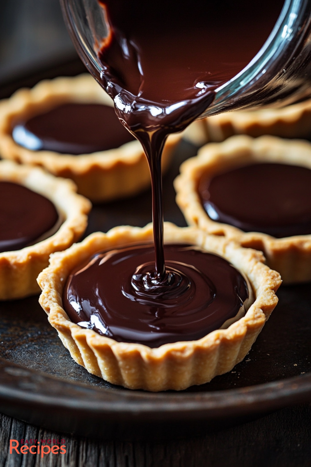 Salted Honey & Dark Chocolate Tartlets