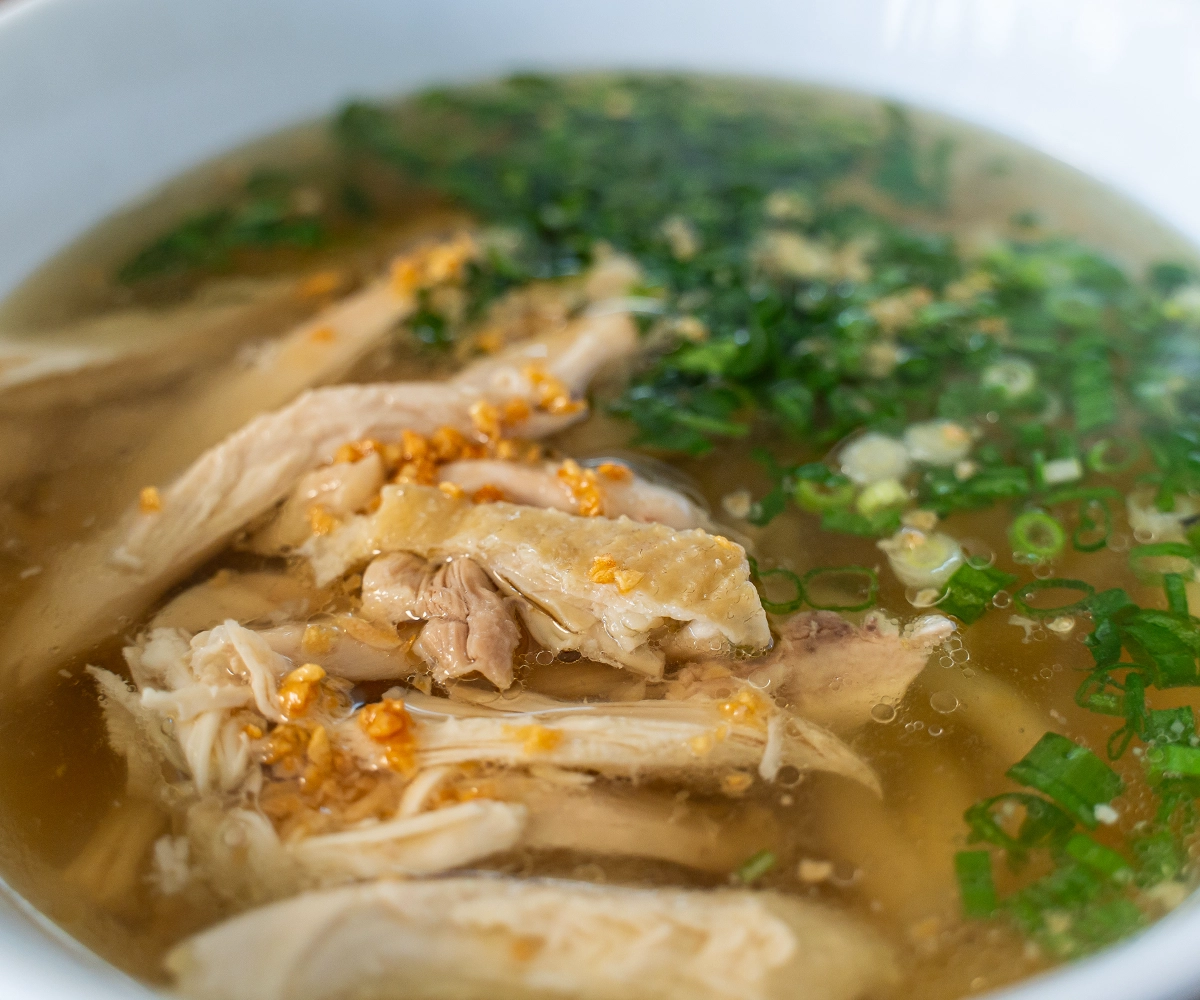 Slow-Simmered Lao Chicken Noodle Soup with Lemongrass and Ginger