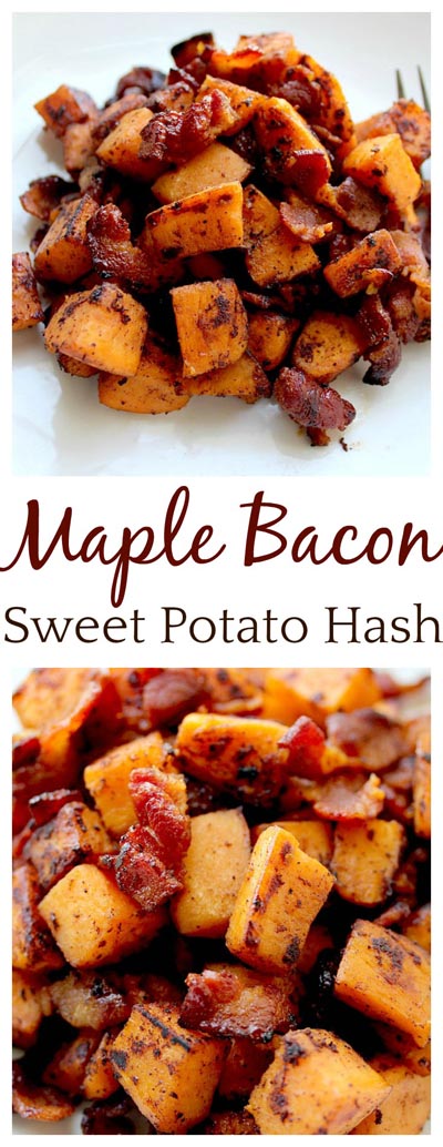 Sheet Pan Maple-Glazed Bacon and Sweet Potato Hash