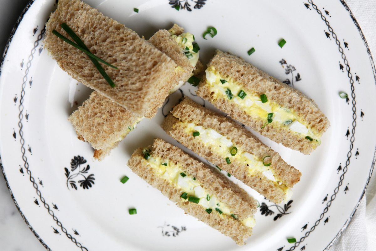 Lemon Butter Tea Sandwiches with Chive and Dill