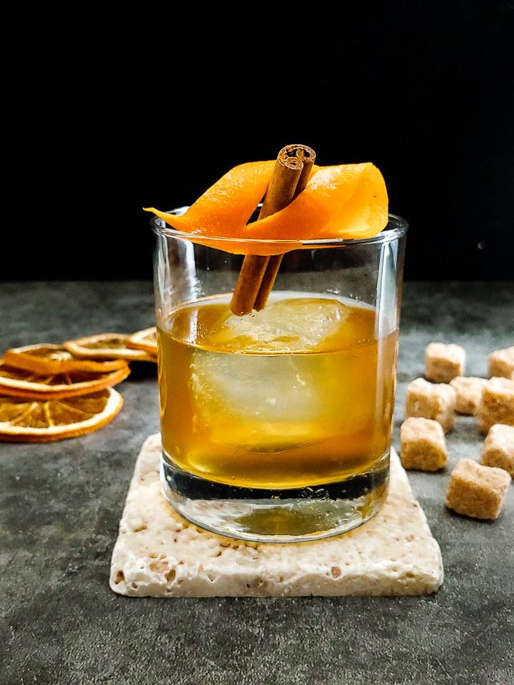 Smoky Scotch Old Fashioned with Orange Zest