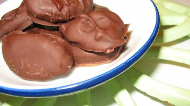 Homemade Chocolate Hanukkah Gelt with Apricot Almond Topping