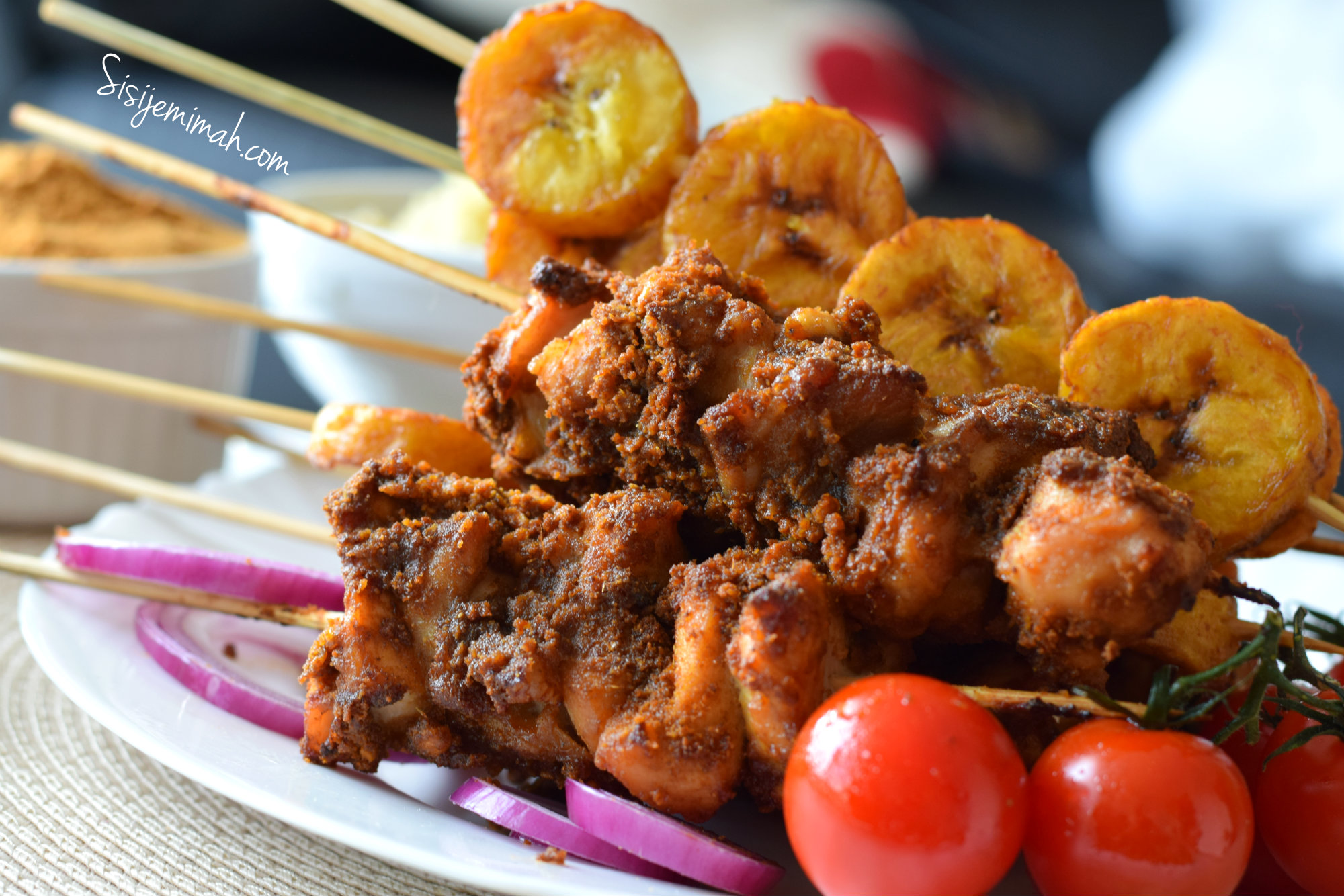Grilled Nigerian Suya-Spiced Chicken Skewers