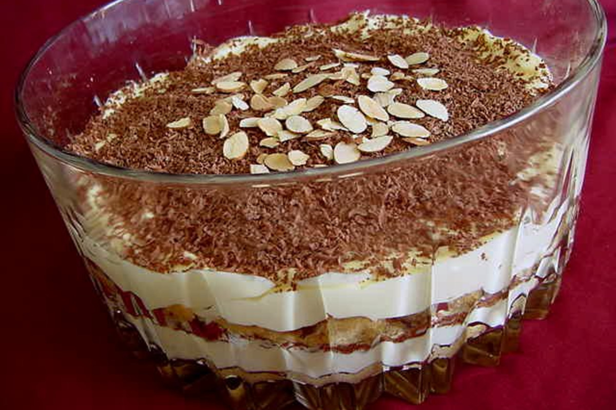 Layered Tiramisu Trifle with Espresso Soak