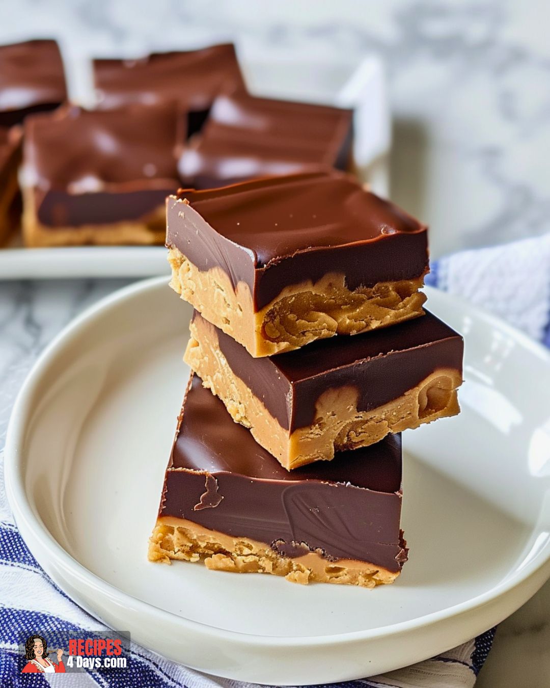 No-Bake Chocolate Peanut Butter Cookie Bars