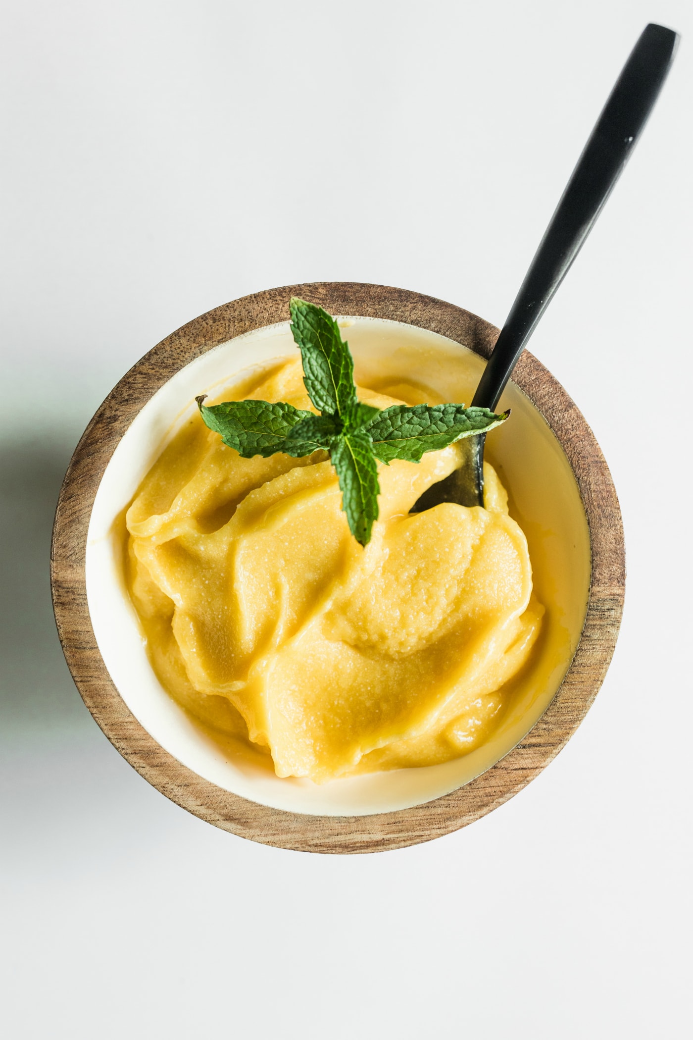 Five-Ingredient Coconut Mango Sorbet