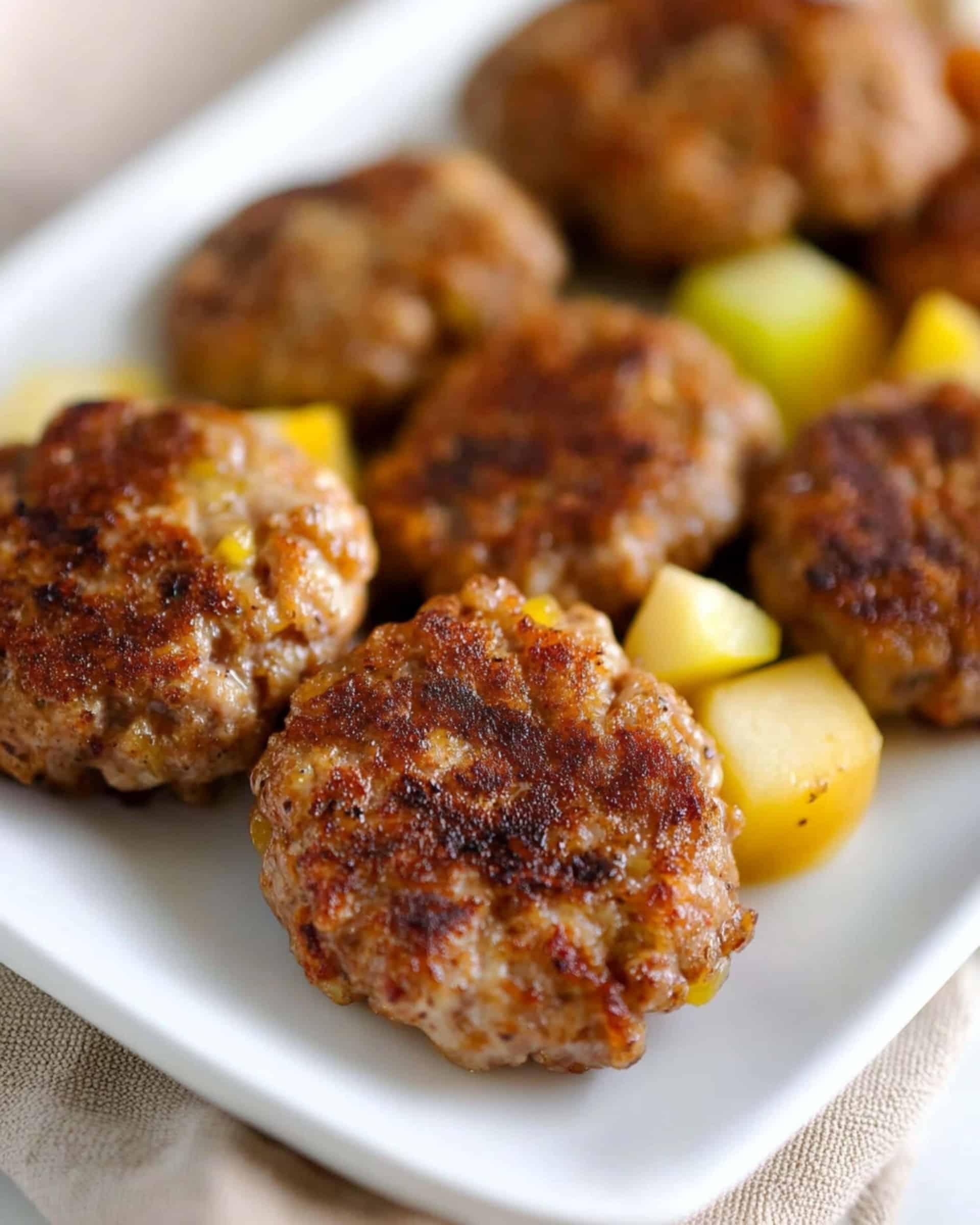 Spiced Carrot and Apple Breakfast Sausage Patties