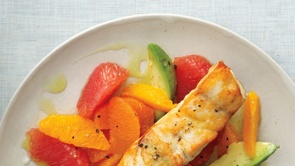 Pan-Seared Pacific Bass with Citrus-Avocado Salsa