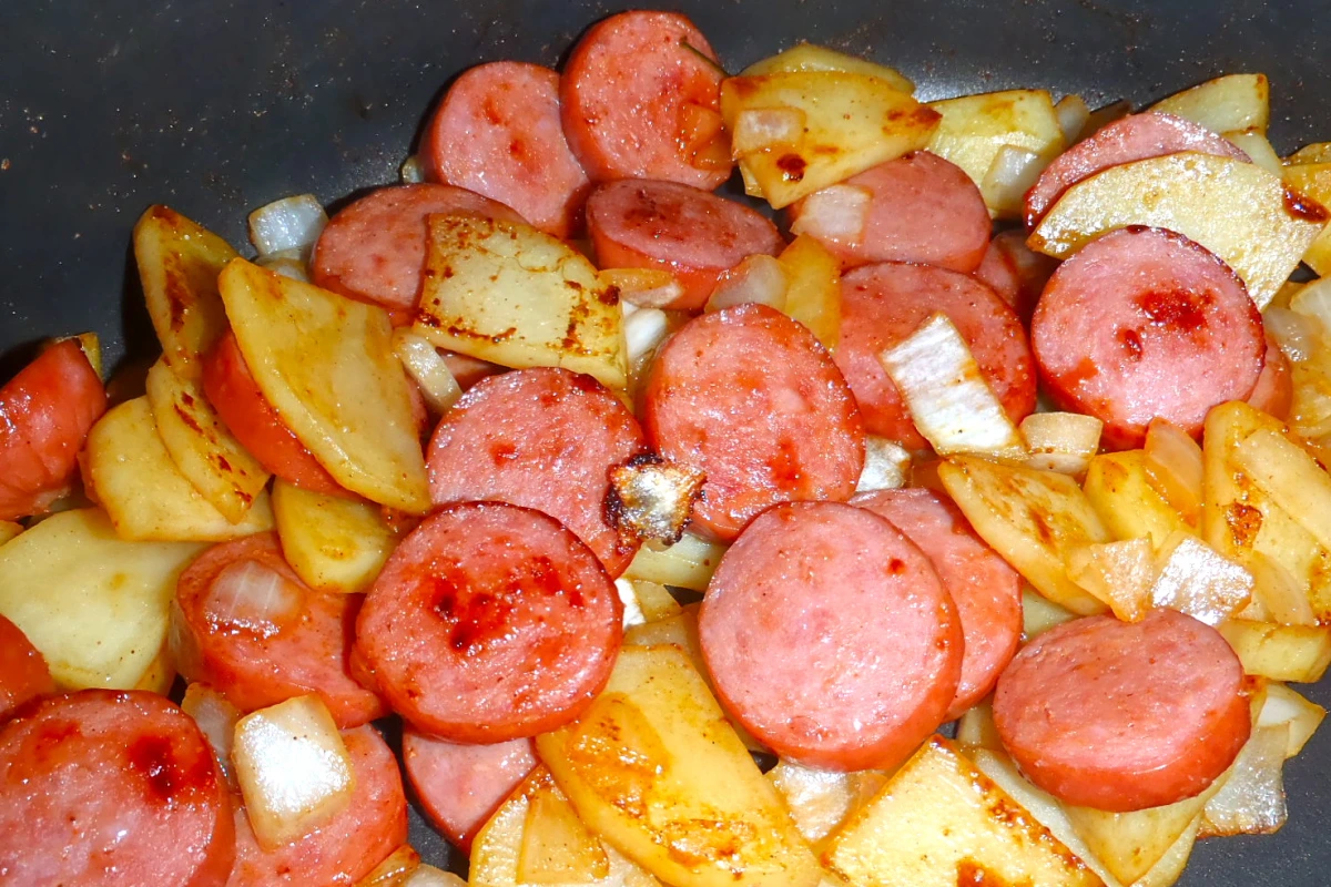 Spiced Apple and Turkey Sausage Skillet with Sage