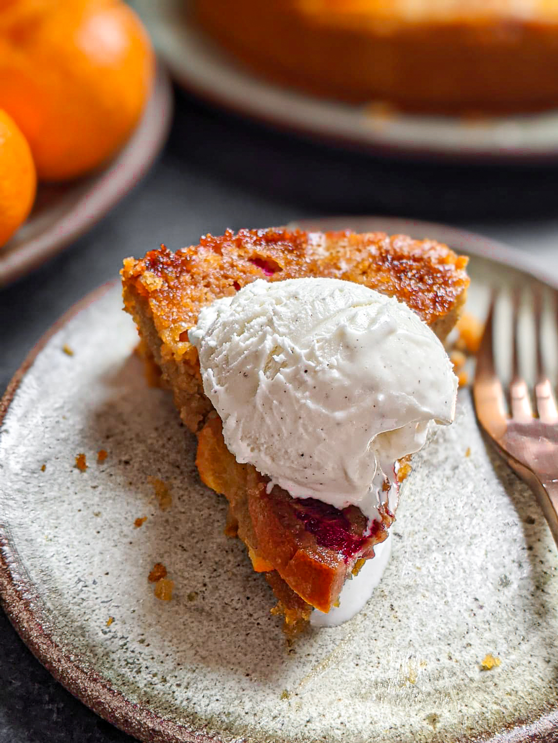 Orange Cardamom Almond Cake with Honey Glaze