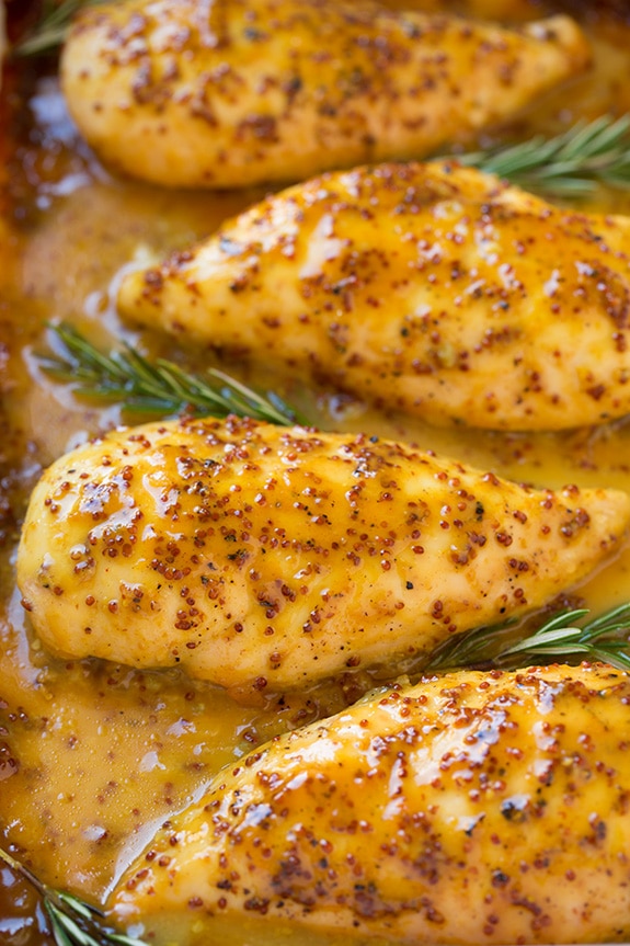 Honey-Mustard Crusted Baked Chicken Breasts