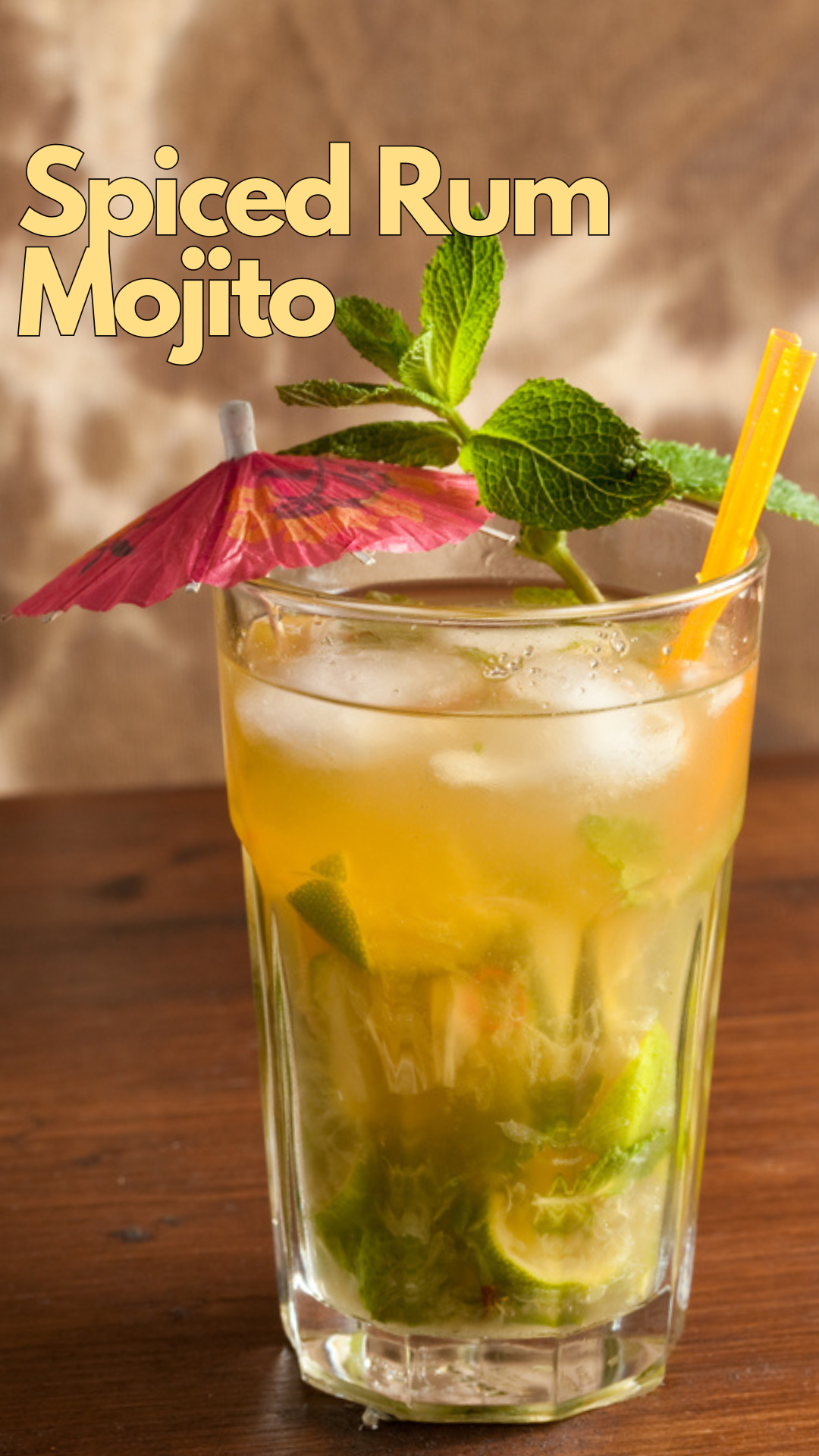 Spiced Rum Mojito with Fresh Lime and Mint