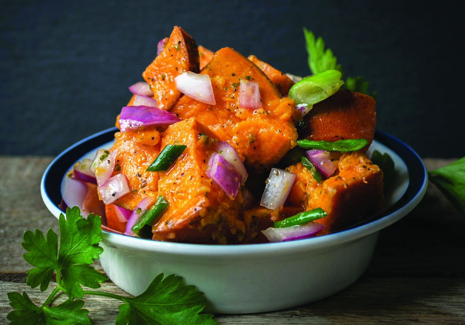 Migraine-Relief Sweet Potato & Walnut Salad