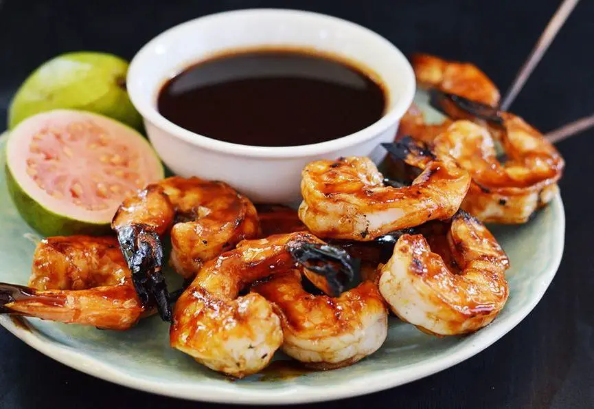 Spiced Caribbean Rum-Glazed Shrimp Skewers