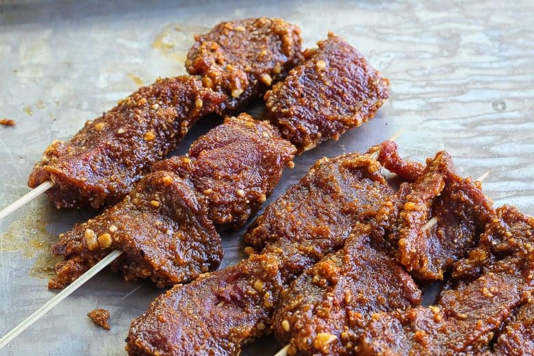 Slow-Cooked Nigerian Beef Suya Skewers with Peanut Spice Rub