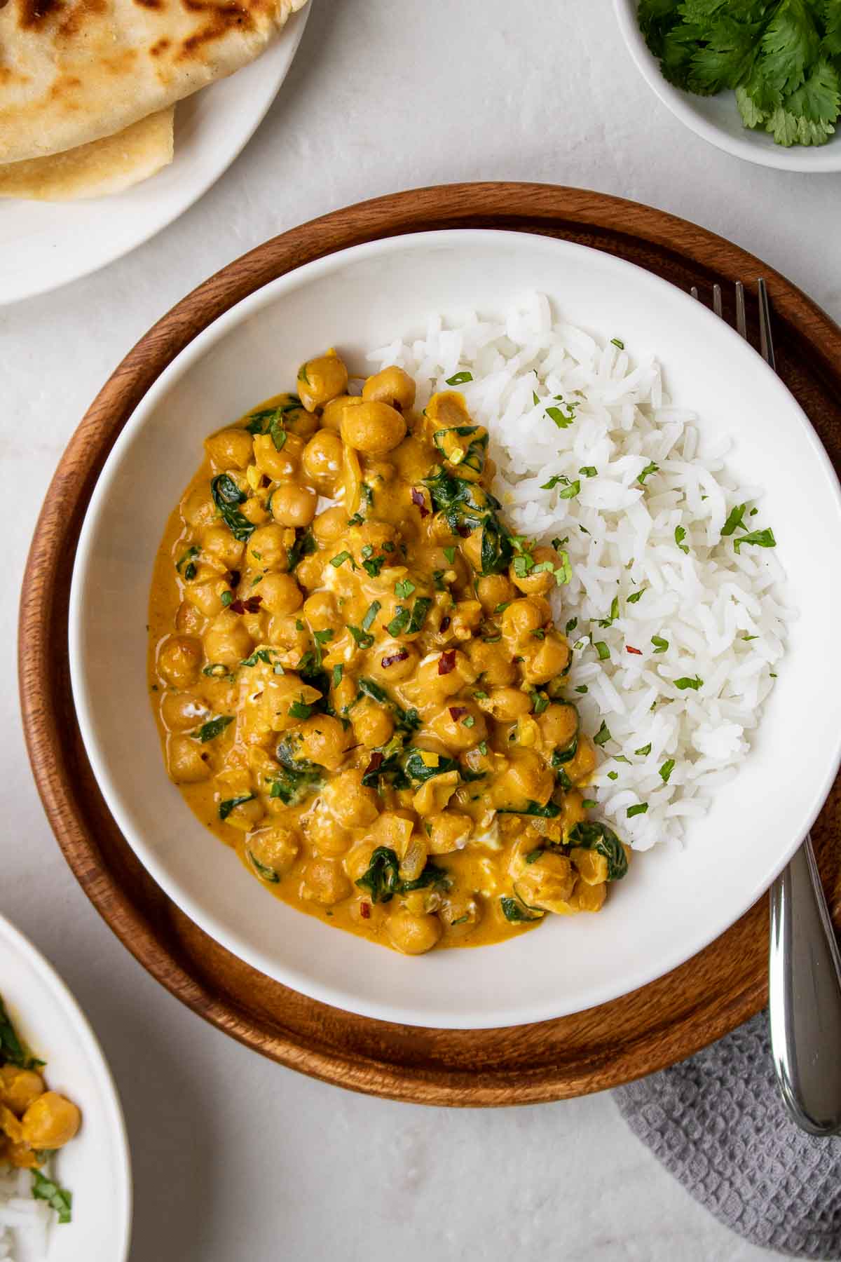 Vindicated Chickpea and Spinach Curry