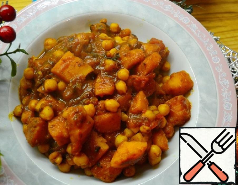 Curried Chickpea and Pumpkin Stew