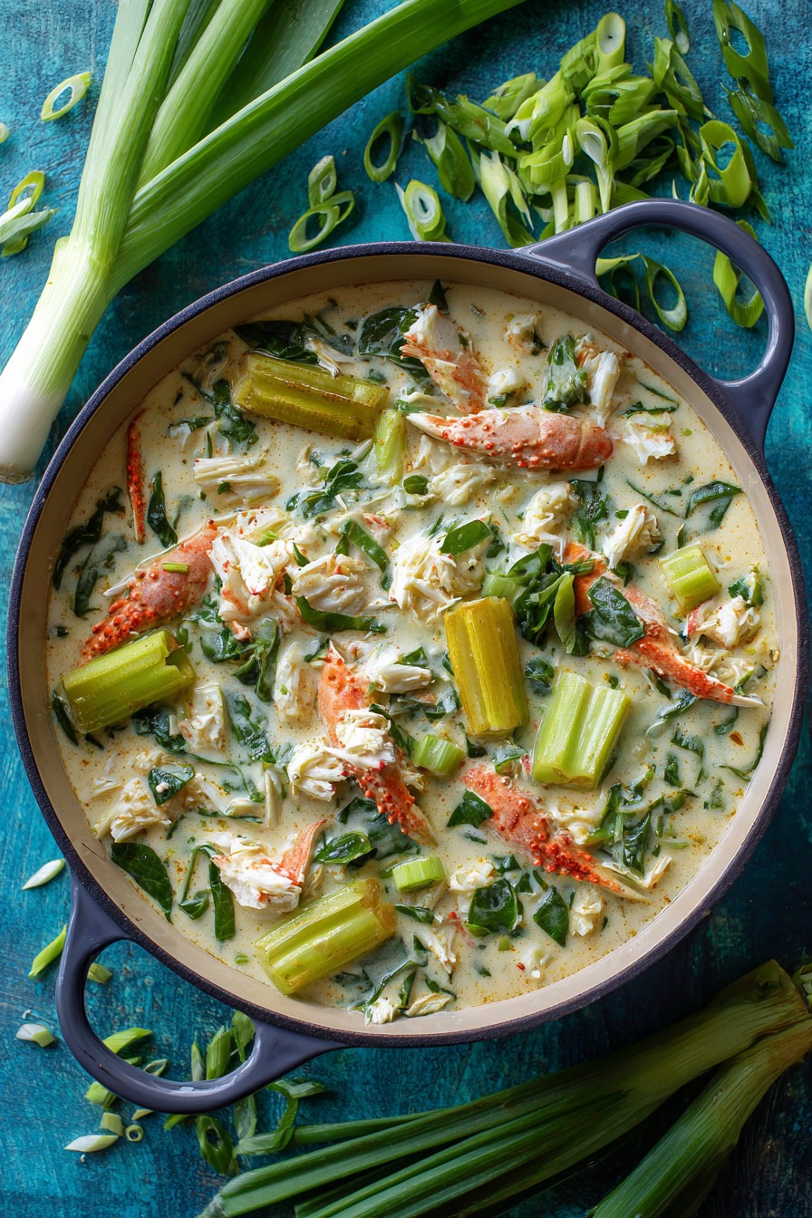 Baked Callaloo and Crab Pie