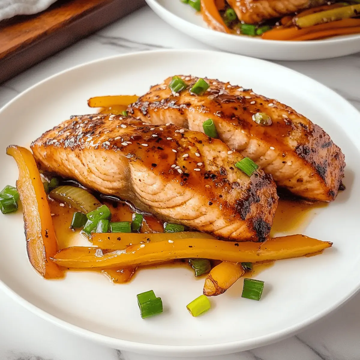 Seared Sesame-Ginger Salmon with Soy Glaze