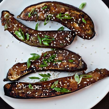 Ginger-Miso Glazed Eggplant Donburi