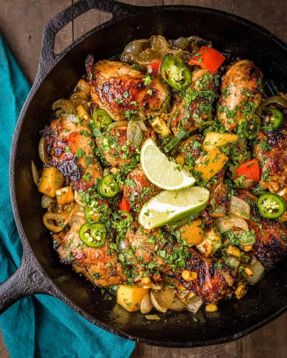 One-Pan Caribbean Jerk Chicken with Sweet Plantains