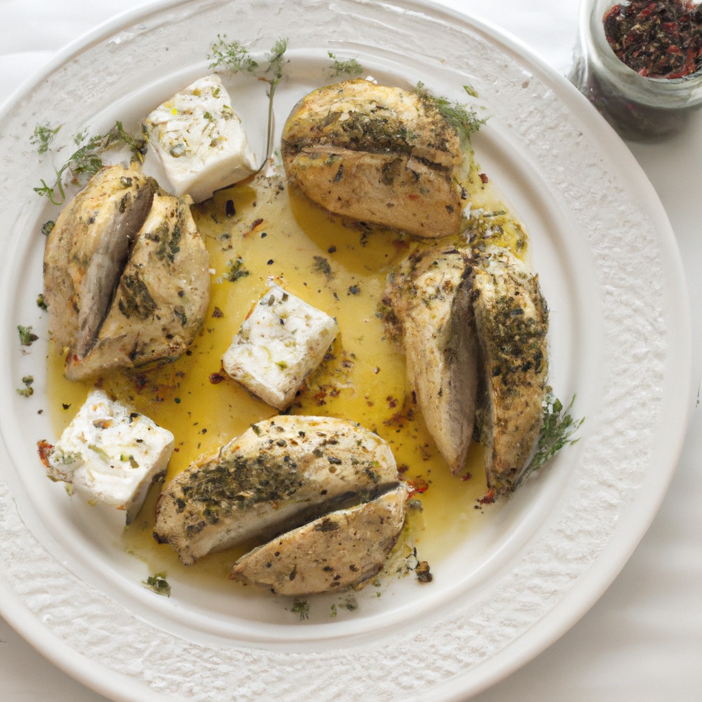 Baked Greek-Style Chicken with Tomato and Feta