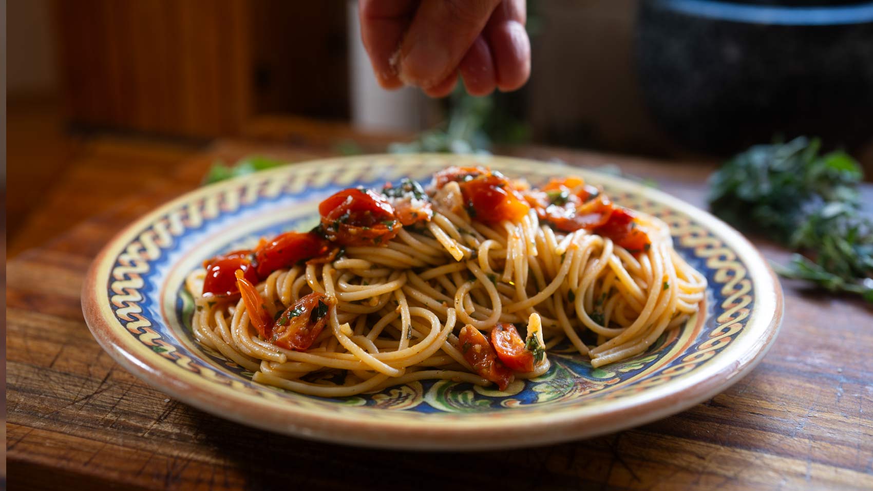 Sun-Ripened Cherry Tomato & Herb Pasta