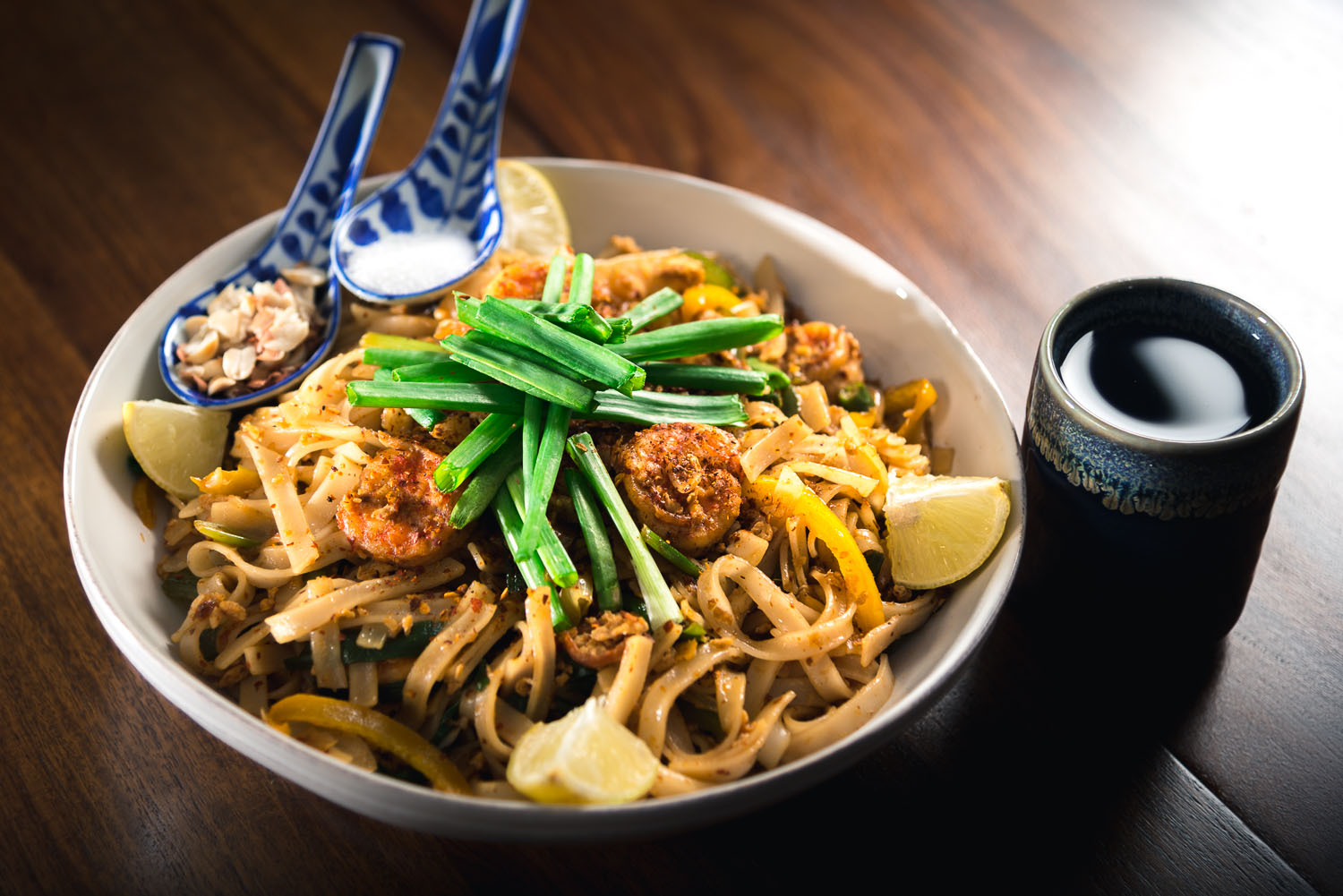 Pad Thai Stir-Fried Noodles with Shrimp and Tamarind Sauce